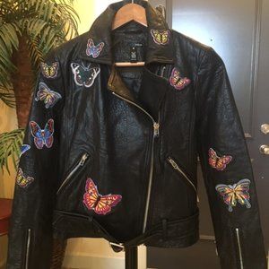 AQUA - Black 100% genuine leather exclusive of decoration